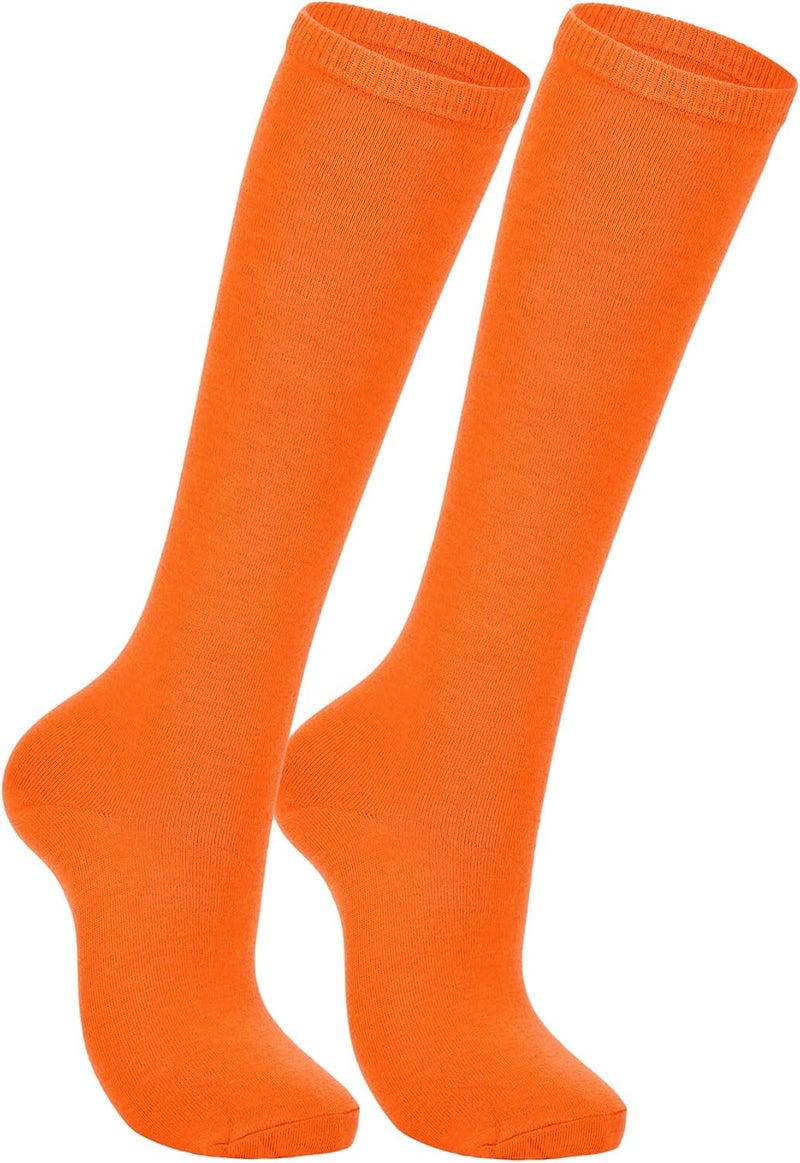 Zando Knee High Socks for Women Striped Athletic Long Tall Tube Socks Outdoor Sports Casual Thigh High Stockings - Image 1